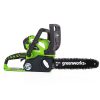 Láncfűrész akkumulátoros Greenworks G40CS30 40 v, 3/8-1.3-45 szemes, akku- és töltő nélkül