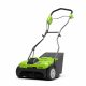 Gyepszellőztető gyűjtős akkumulátoros Greenworks G40DT35 40 v, 35 cm, rugós tengely, akku-töltő nélk