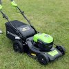 Fűnyíró fűgyűjtős, akkumulátoros, önjáró Greenworks GD40LM46SP 40 v, 46 cm, akku- és töltő nélkül