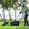 Fűnyíró fűgyűjtős, akkumulátoros, önjáró Greenworks GD60LM51SP 60 v, 51 cm, akku- és töltő nélkül