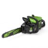 Láncfűrész akkumulátoros Greenworks GD60CS40 60 v, 3/8-1.3-56 szemes, akku és töltő nélkül