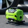 Kompresszor akkumulátoros Greenworks G24IN mini, 24 v, 11 bar,  akku és töltő nélkül