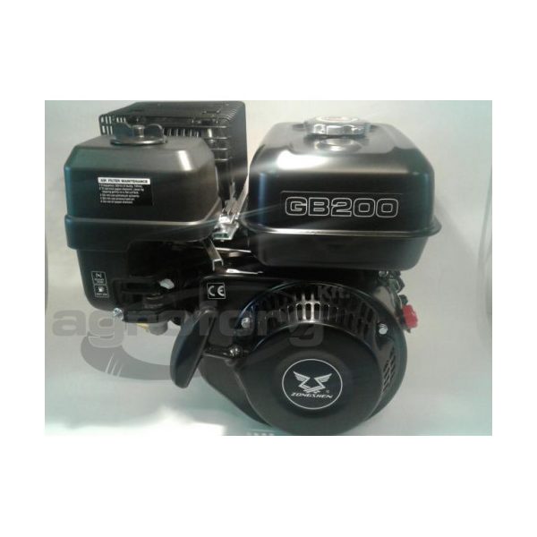 Motor vízszintes tengelyű Zongshen GB200 208 cm3, 4.1 kw, benzines, 20 mm x 60 mm