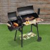 Faszén BBQ grill és füstölő kombinációja - Kerti sütő és füstölő berendezés