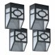 4 darab fekete kültéri szolár lámpa, kerti világítás - Outdoor Solar Lights, Black, Pack of 4