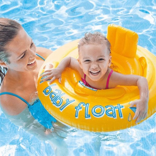 Intex 70 cm-es felfújható bébi úszógumi, kisgyermek medencéhez, strandoláshoz, vízparti játékhoz