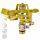 Ferrestock Kerti Vízpermetező (sárga) - automata locsolórendszerhez, 360 fokos szórás