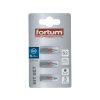 FORTUM behajtóhegy lapos, 3 db, S2 acél; 3×25mm, bliszteren 4741103