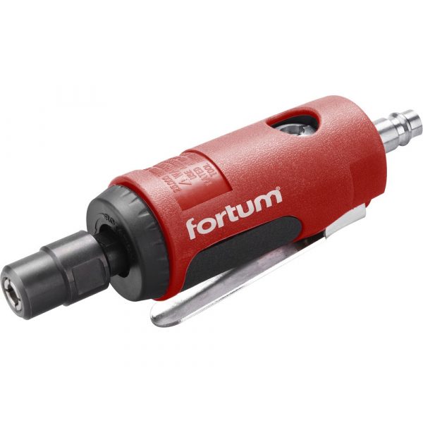 FORTUM pneumatikus furatköszörű, 125 mm hossz.,1/4"; (6 és 3 mm befogás), 25.000 1/min, 127 l/min, 6,3 Bar, 1/4" csatl., 0,36kg 4795035