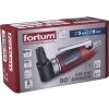 FORTUM pneumatikus furatköszörű, derékszögű, 125 mm,1/4'; (6 és 3 mm bef), 20.000 1/min, 127 l/min, 6,3 Bar, 1/4' csatl., 0,5kg