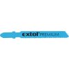 EXTOL PREMIUM dekopírlap fémre, 5db, Bosch befogás, HSS; 51×8×1,5mm, 1,2mm fogtáv, mart, hullámosított fogak, egyenes vágás, acéllemez 8805401