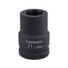 FORTUM gépi (impakt) dugófej 3/4', 21mm, L 52 mm, feketített, FORTUM