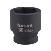 FORTUM gépi (impakt) dugófej 3/4', 38mm, L 57 mm, feketített, FORTUM