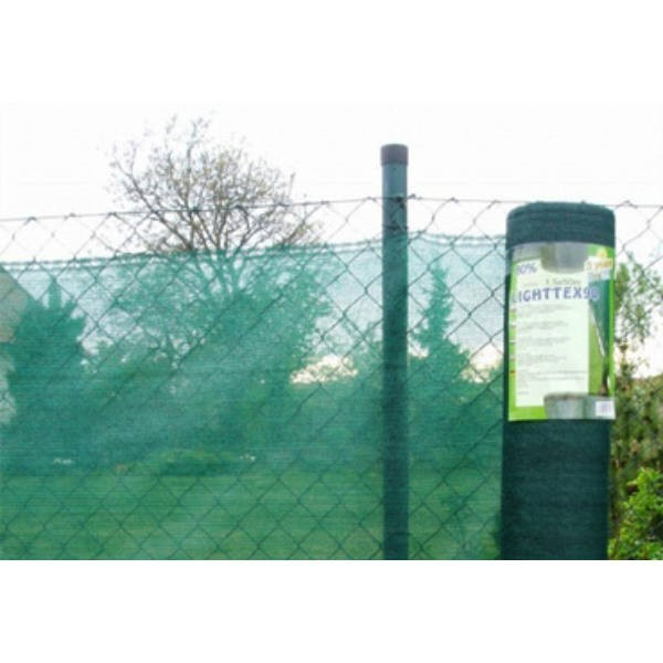 Árnyékoló háló medence mellé, kerítésre, LIGHTTEX 1,2x50m zöld 80% árnyékolású