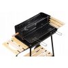 Kerti grill állítható polcokkal és 2 hordozható ráccsal - Szenes, praktikus kiegészítőkkel