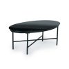 Fekete asztalos rattan kerti bútor szett fém székekkel és pad - kerti bútor, rattan bútor, kerti asztal, kerti szék