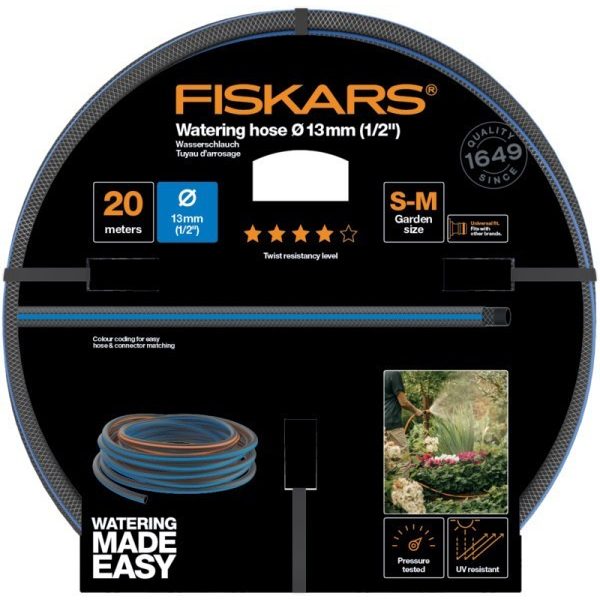 Fiskars locsolótömlő 13 mm (1/2), 20 m