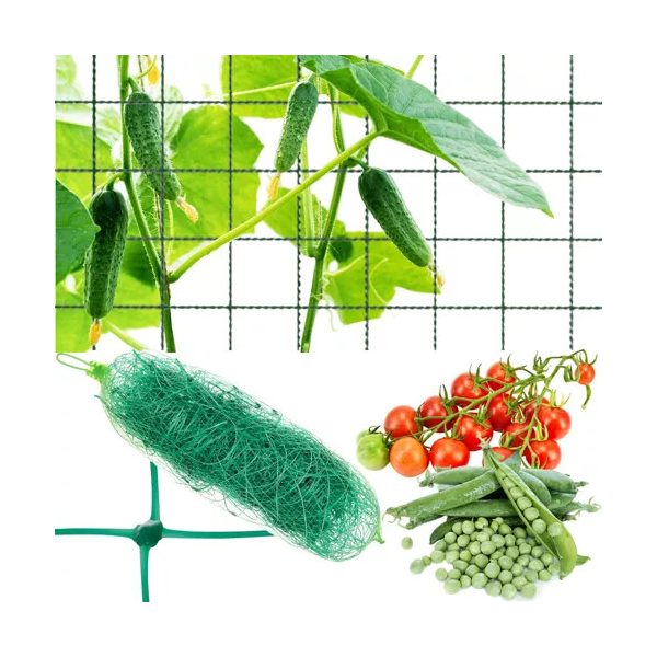Növénytámasz 2x10m Gardlov 23978, kerti növénytámogatás, növénytartó háló, kerti támogatás, növénytartó rendszer